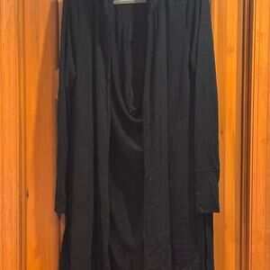 Athleta Harmony Wrap Black Hooded Cardigan - Size M